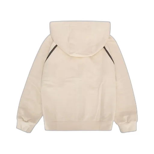 Fendi Kids Logo Embellished Zip-Up Hoodie