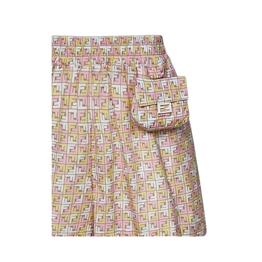Fendi Kids Ff Printed Elasticated Waistband Shorts