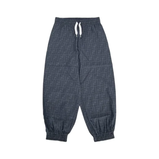 Fendi Kids Ff Monogrammed Drawstring Trousers