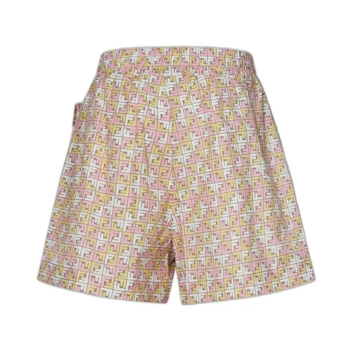 Fendi Kids Ff Printed Elasticated Waistband Shorts