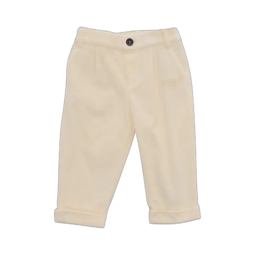 Fendi Kids Logo Embroidered Corduroy Pants