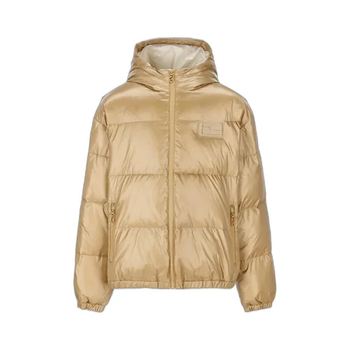 Fendi Kids Logo Patch Down Jacket