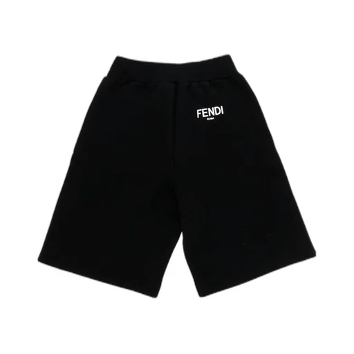 Fendi Kids Logo Printed Bermuda Shorts