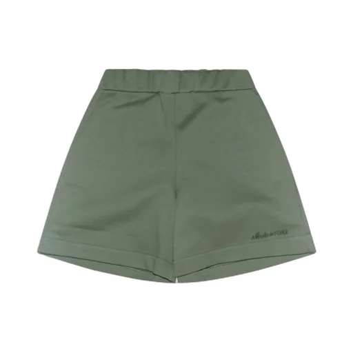 Fendi Kids Logo-Embroidered Elasticated Waistband Shorts