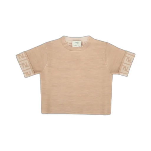 Fendi Kids Crewneck Short-Sleeved Jumper