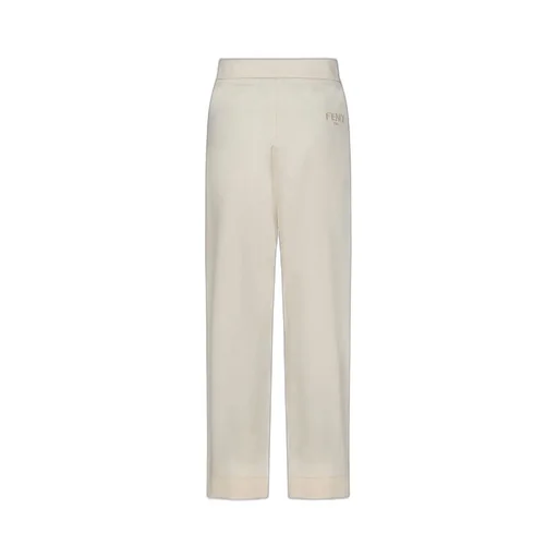 Fendi Kids Logo-Embroidered Tapered Tailored Trousers