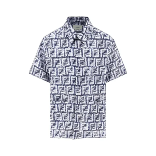 Fendi Kids Ff-Printed Short Sleeved Shirt
