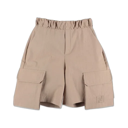 Fendi Kids Logo Embroidered Pocket Shorts