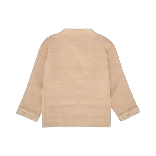 Fendi Kids V-Neck Long-Sleeved Cardigan