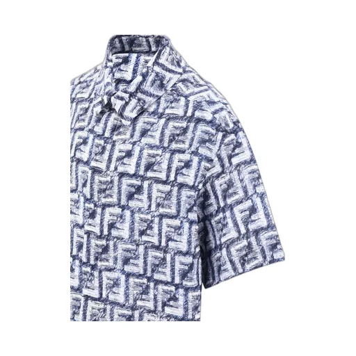 Fendi Kids Ff-Printed Short Sleeved Shirt