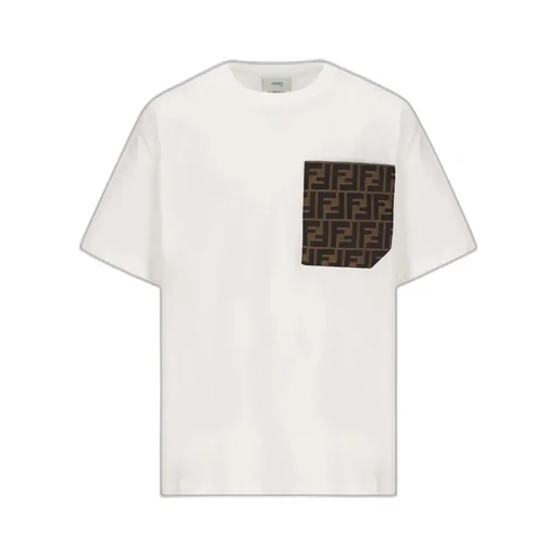 Fendi Kids Jacquard Pocket Jersey T-Shirt