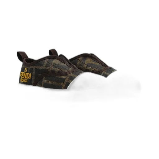 Fendi Kids Tobacco Jacquard Sneakers