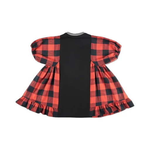 Fendi Kids Logo Embroidered Short-Sleeved Dress