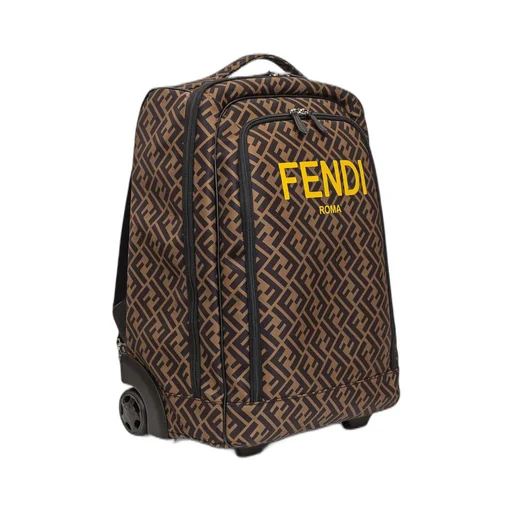 Fendi Kids All-Over Monogram Trolley School Backpack