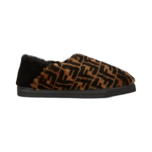 Fendi Kids Ff Motif Loafers