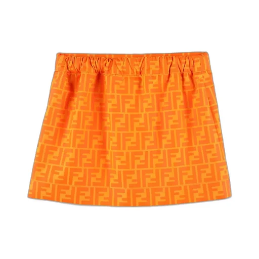 Fendi Kids Allover Ff Logo Elastic Waist Skirt