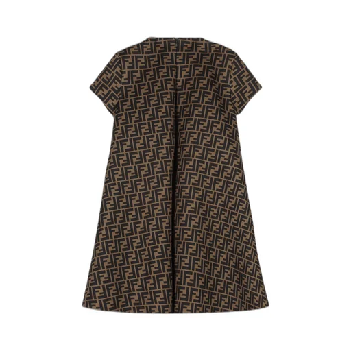 Fendi Kids Ff All-Over Printed Dress