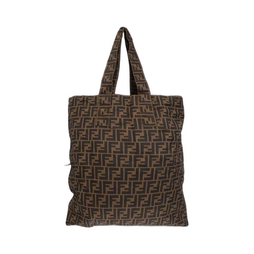 Fendi Kids Allover Logo Printed Teddy Bear Tote Bag
