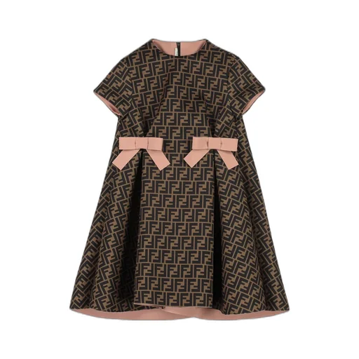 Fendi Kids Ff All-Over Printed Dress
