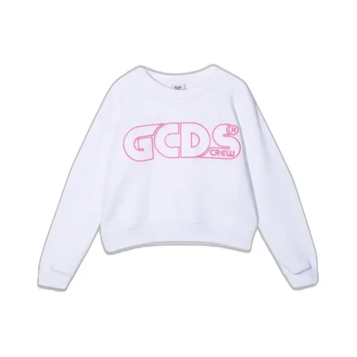 Gcds Cropped Logo Sweatshirt Girl