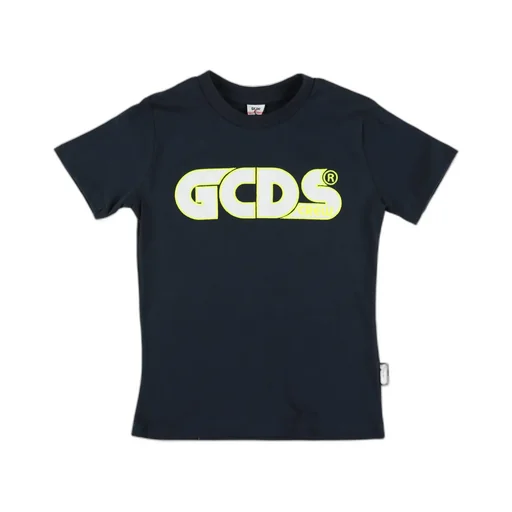 Gcds Kids Logo Embroidered Crewneck T-Shirt