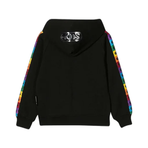 Gcds Kids Rainbow Logo Stripe Hooded Jacket