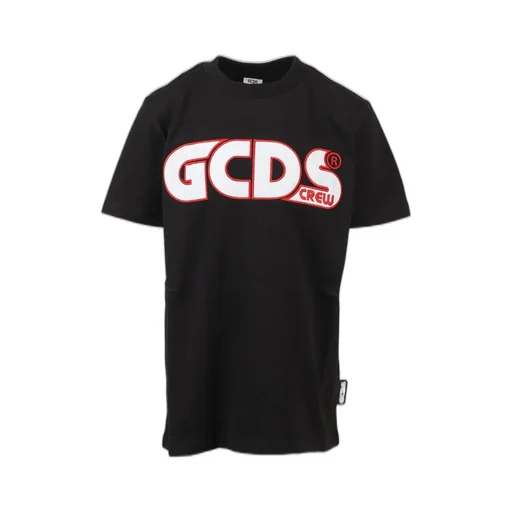 Gcds Kids Logo Embroidered Crewneck T-Shirt