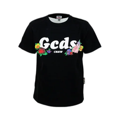 Gcds Kids Logo Printed Crewneck T-Shirt