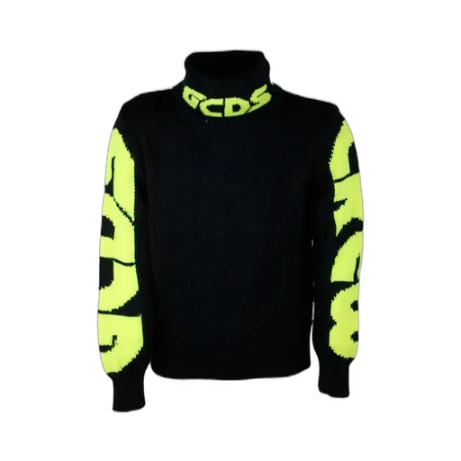 Gcds Kids Logo Intarsia Roll-Neck Jumper