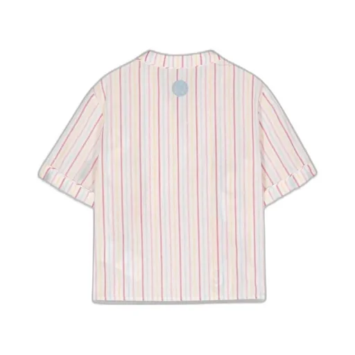 Gcds Kids Short-Sleeved Striped Shirt