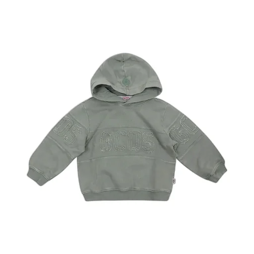 Gcds Kids Logo Patch Long-Sleeved Hoodie