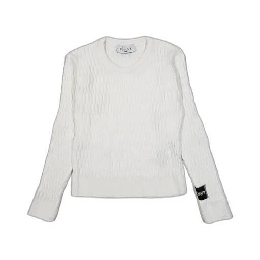 Gaelle Paris Kids Logo Patch Crew Neck Pullover