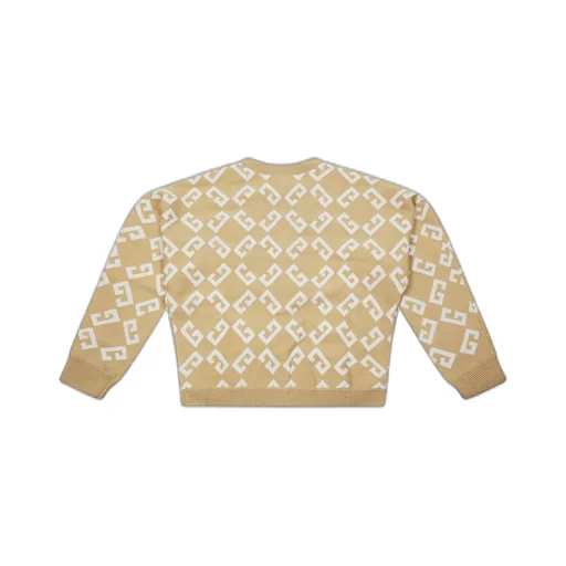 Givenchy Kids Logo-Jacquard V-Neck Cardigan
