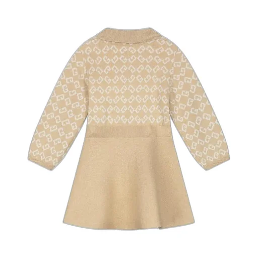 Givenchy Kids 4G-Jacquard Flared Polo Dress
