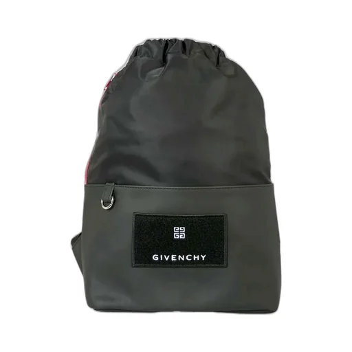 Givenchy Kids Logo Patch Drawstring Backpack
