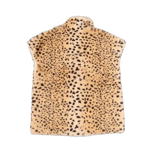 Givenchy Kids Cheetah Print High-Neck Faux-Fur Gilet