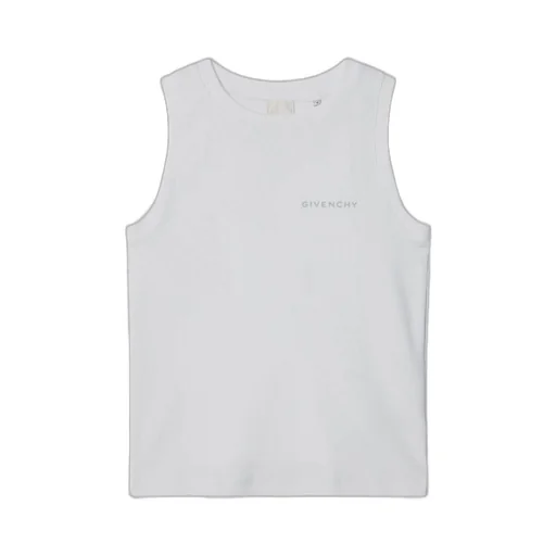 Givenchy Kids Logo Printed Crewneck Tank Top