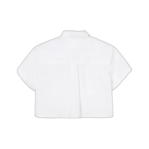 Givenchy Kids Logo-Plaque Short-Sleeved Poplin Shirt
