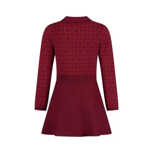 Givenchy Kids Monogram Jacquard Flared Polo Dress