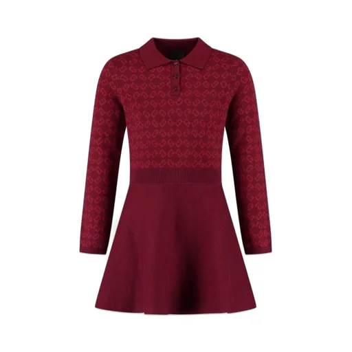 Givenchy Kids Monogram Jacquard Flared Polo Dress