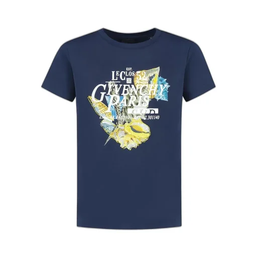 Givenchy Kids Shell-Printed Crew Neck T-Shirt