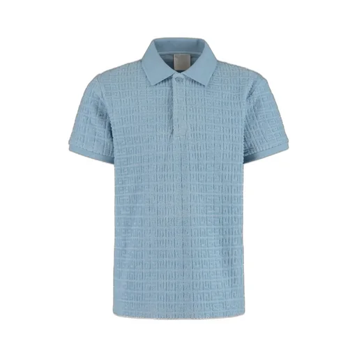 Givenchy Kids 4G-Jacquard Straight Hem Polo Shirt