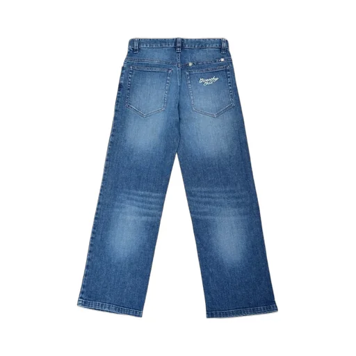 Givenchy Kids Logo Embroidered Straight Jeans