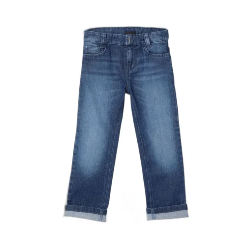 Givenchy Kids 4G-Print Turn-Up Hem Jeans