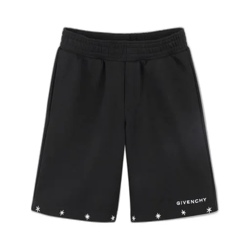 Givenchy Kids Logo-Embroidered Mid-Rise Shorts