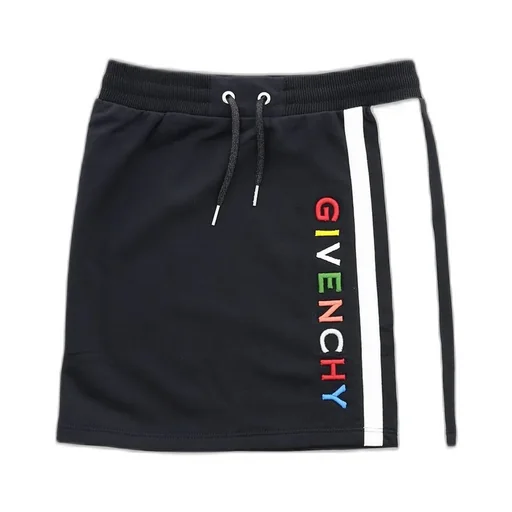 Givenchy Kids Logo Embroidered Drawstring Skirt
