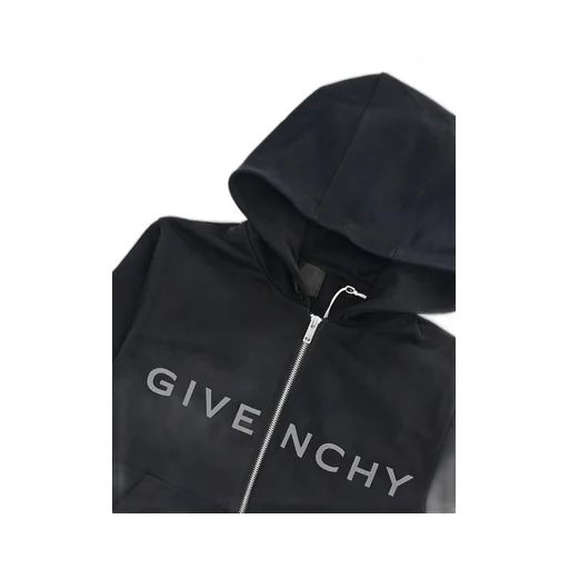 Givenchy Kids Logo Printed Zipped Hoodie