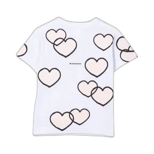 Givenchy Kids Heart Print T-Shirt