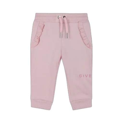 Givenchy Kids Logo Printed Ruffled Pants