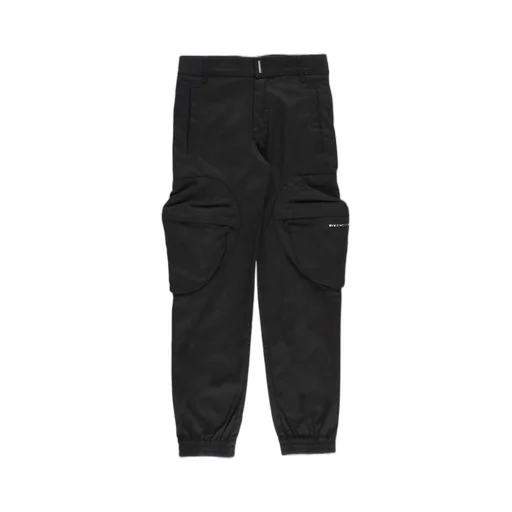 Givenchy Kids Logo Lettering Gabardine Trousers